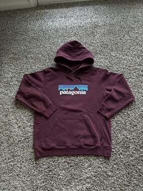 Patagonia Men's P-6 Logo Uprisal Hoody in Maroon